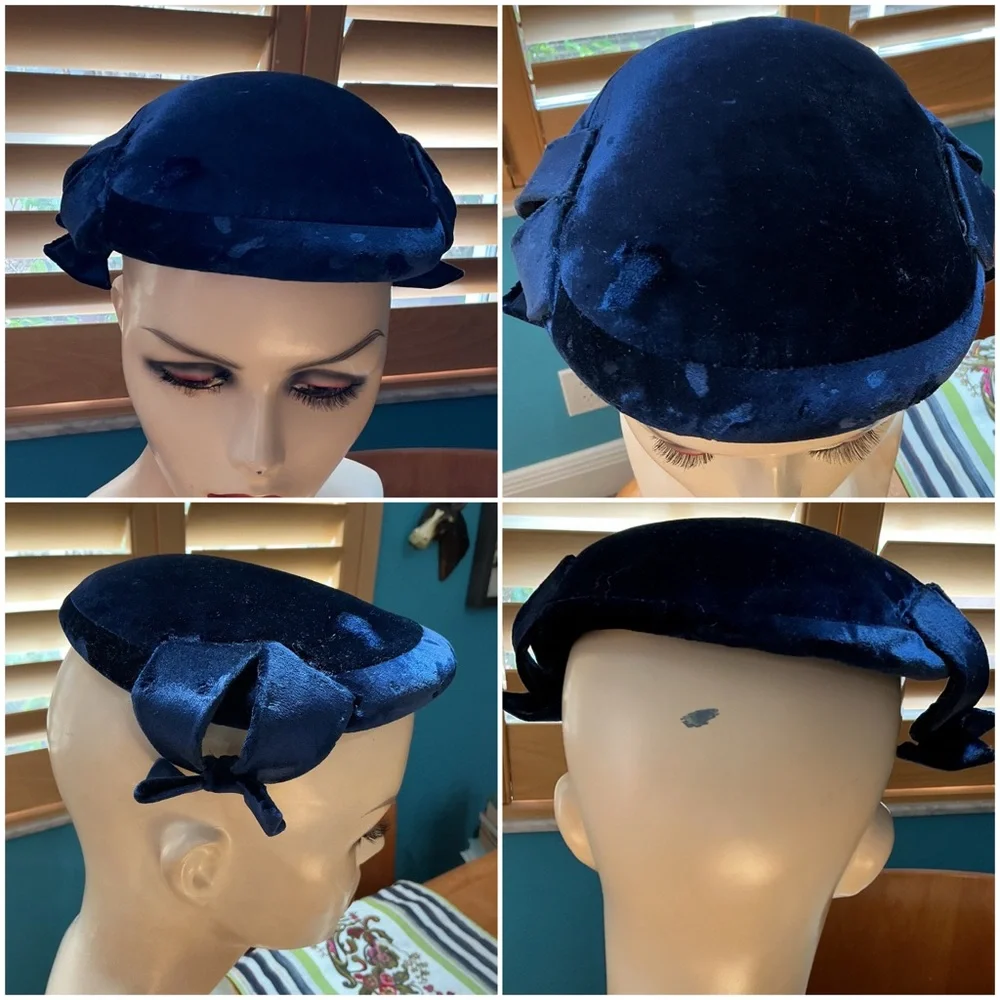 Vintage fascinator hat - Picture 2 of 3